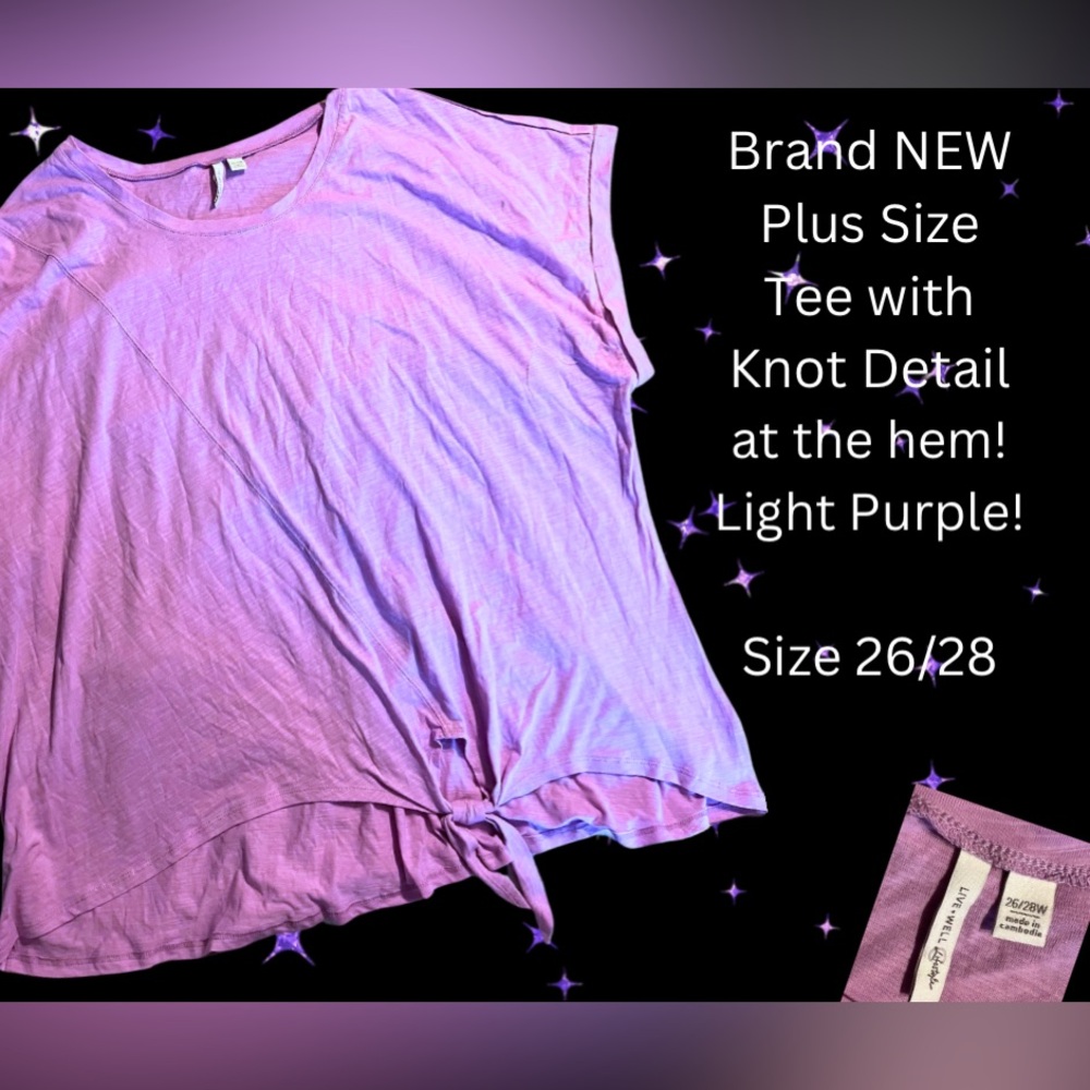 NEW Plus Size Tee! Light Purple!
